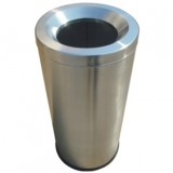 不銹鋼圓形斜口垃圾筒